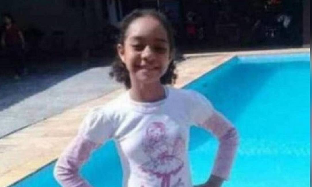 Rayanne, de 10 anos, morreu após ser baleada em ataque Foto: Reprodução