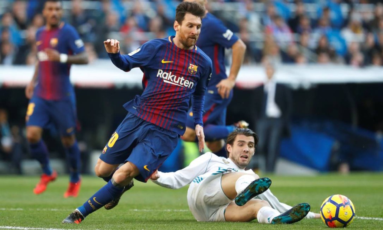 Messi foi quem mais marcou gols na Liga Espanhola: 474 Foto: PAUL HANNA / Reuters