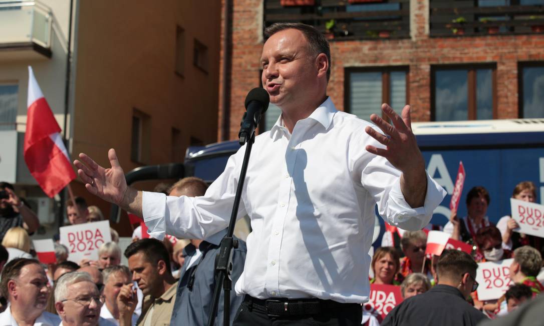Andrzej Duda tenta a reeleição na Polônia Foto: AGENCJA GAZETA / via REUTERS