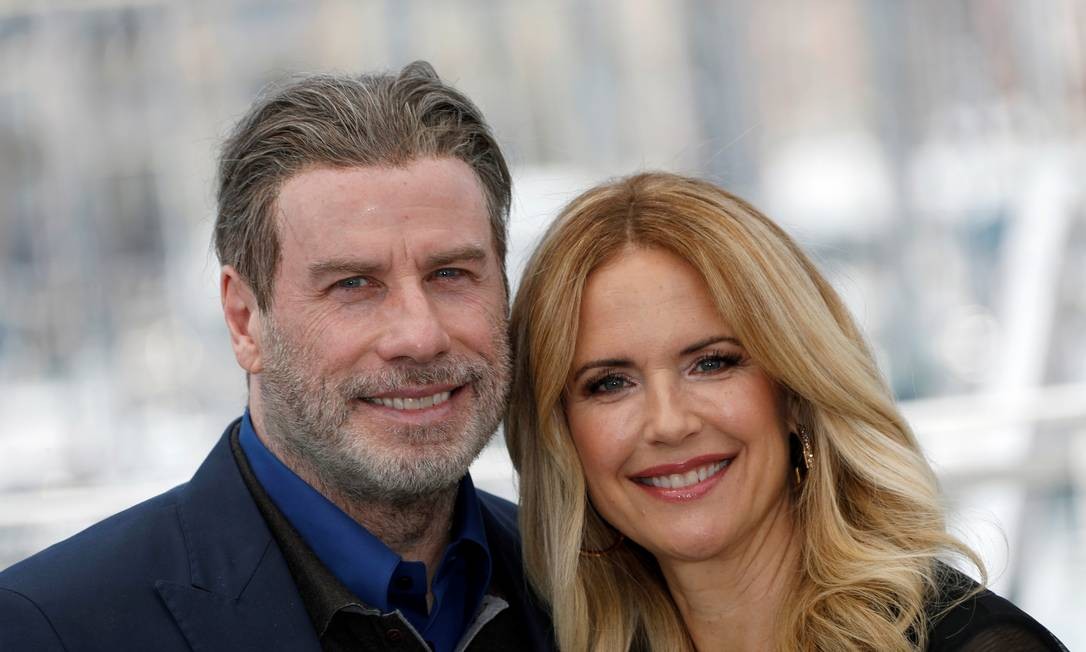 John Travolta e Kelly Preston no Festival de Cannes, em 2018 Foto: Eric Gaillard / REUTERS