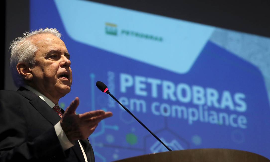 O presidente da Petrobras, Roberto Castello Branco, defende modelo de teletrabalho adotado pela estatal Foto: Sergio Moraes / REUTERS