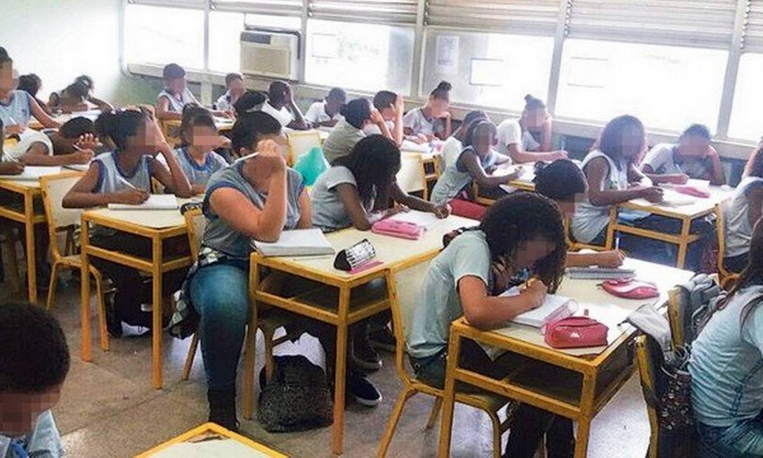 Escola estadual em Belford Roxo, no Rio de Janeiro Foto: Foto de leitor