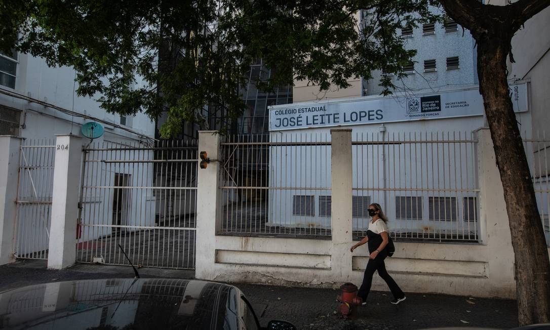 Escola Estadual José Leite Lopes (NAVE), na Tijuca, Zona Norte do Rio Foto: Brenno Carvalho/6-7-2020 / Agência O Globo