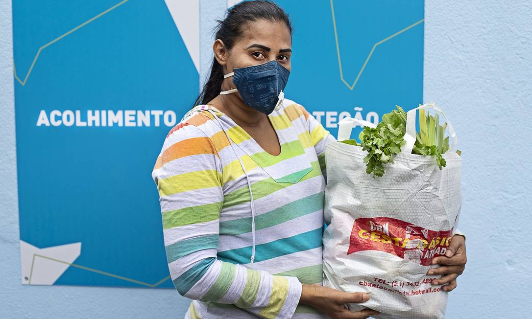 Campanha visa a auxiliar cem famílias de pessoas em situação de refúgio para o pagamento de contas Foto: Luciana Queiroz / Divulgação