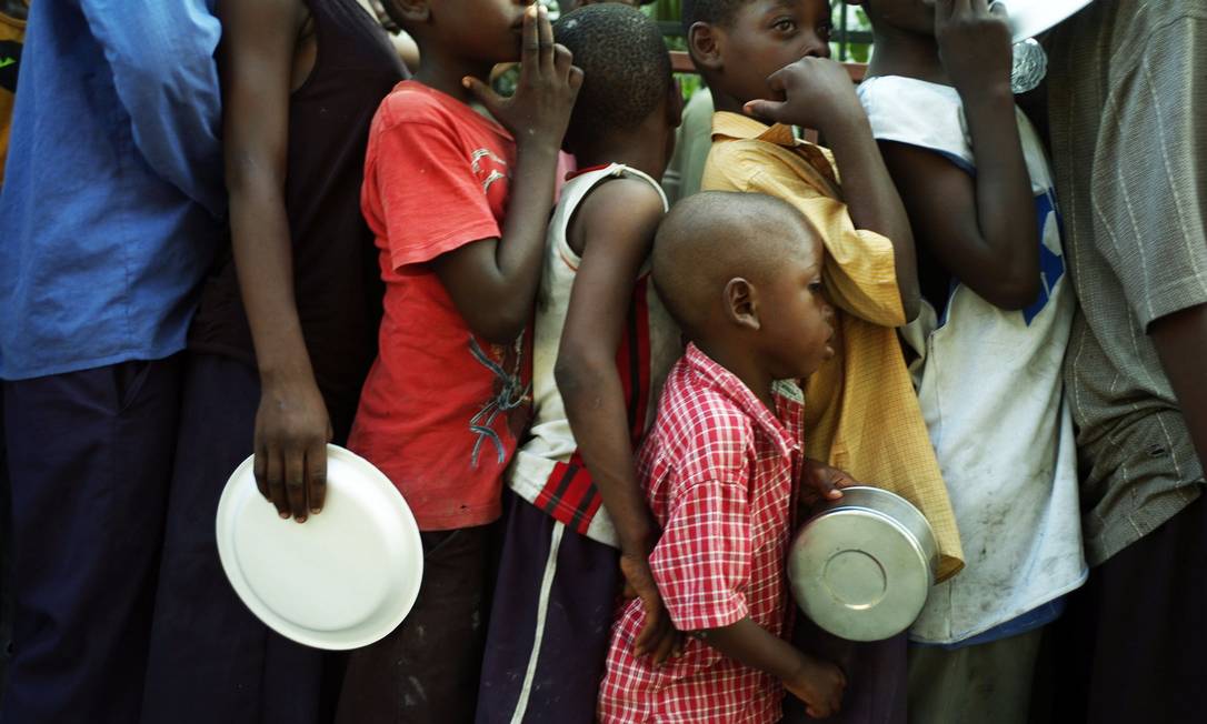 Pandemia da Covid-19 pode agravar desnutrição infantil ao redor do mundo Foto: MAGGIE STEBER 
