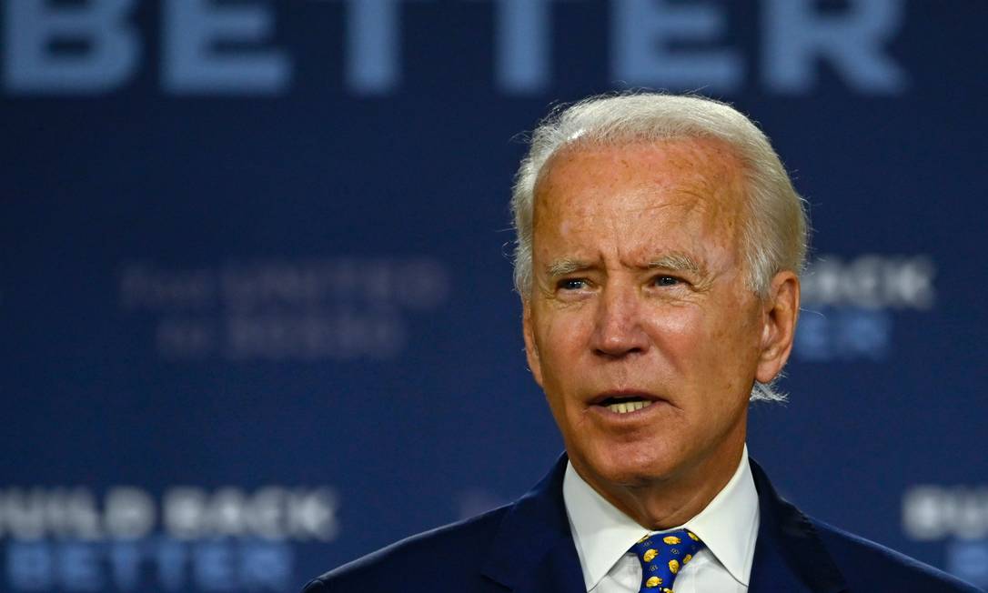Ex-vice-presidente e candidato democrata à Casa Branca, Joe Biden Foto: ANDREW CABALLERO-REYNOLDS / AFP