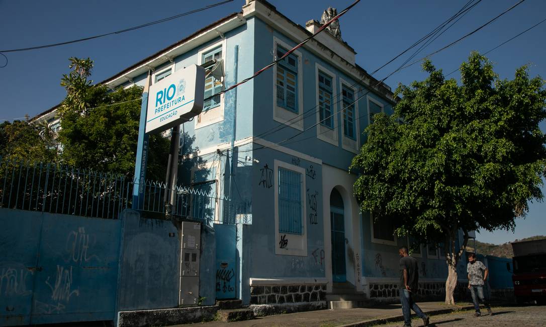Escola Municipal Benevenuta Ribeiro fechada no Méier, Zona Norte do Rio Foto: Brenno Carvalho / Agência O Globo