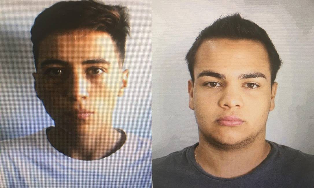 Fernando (E) e Alexsandro Rosa, filhos do vereador de Caxias Alex Rosa, foram presos por furto de energia Foto: Reprodução
