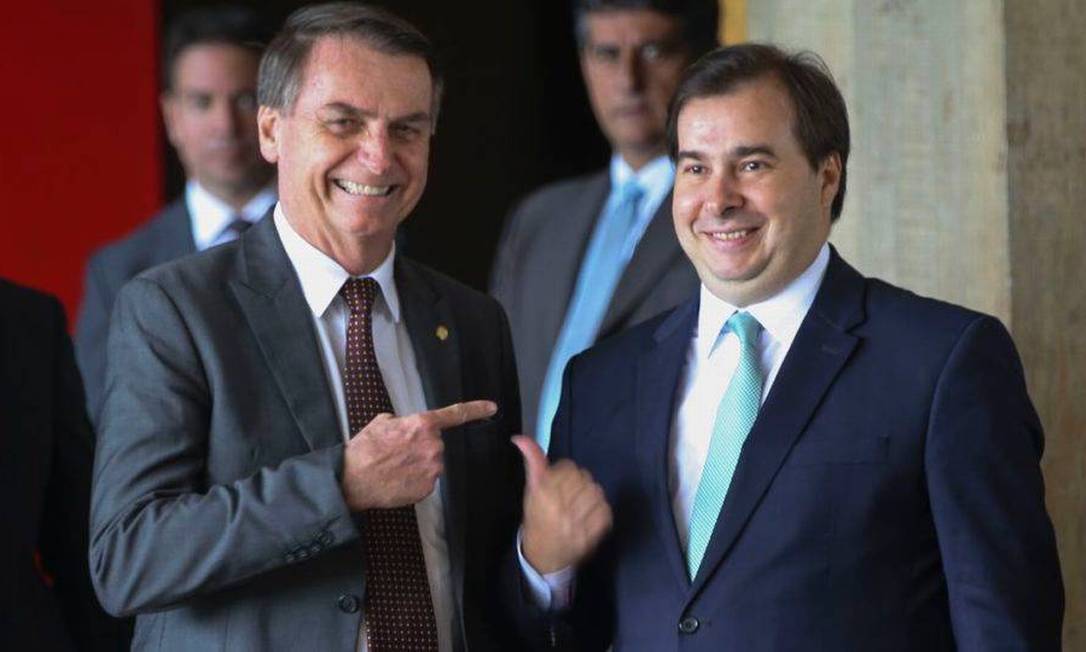 Jair Bolsonaro e Rodrigo Maia Foto: Antonio Cruz/Agência Brasil