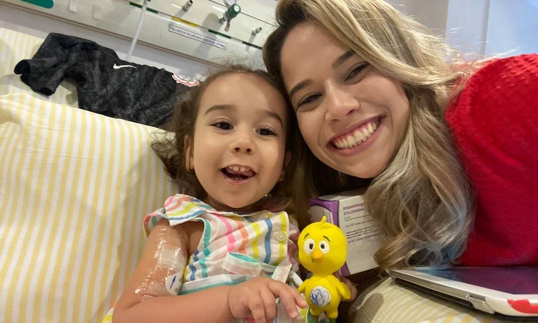 Marina Moraes de Souza Roda, de 1 ano e 11 meses, recebeu nesta sexta (7) o medicamento mais caro do mundo Foto: Divulgação