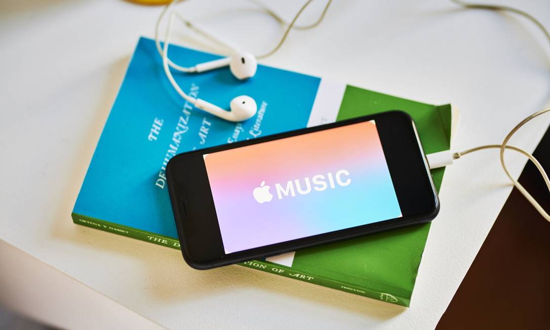 O Apple Music será um dos serviços incluídos nos pacotes Foto: Gabby Jones / Bloomberg