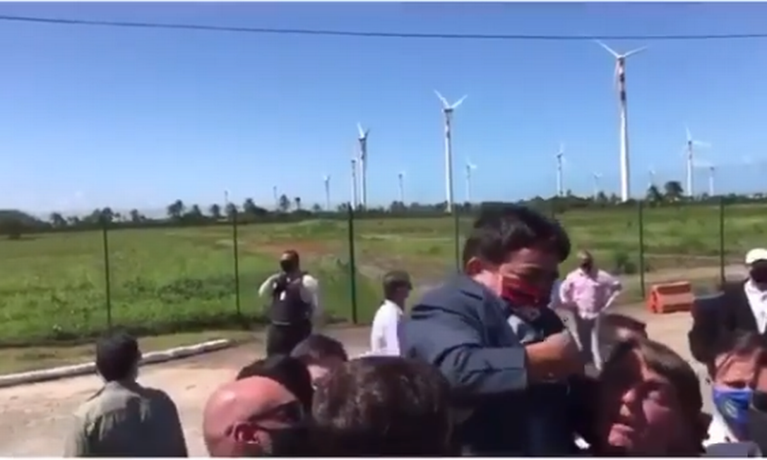 Jair Bolsonaro, durante visita ao Sergipe Foto: Reprodução