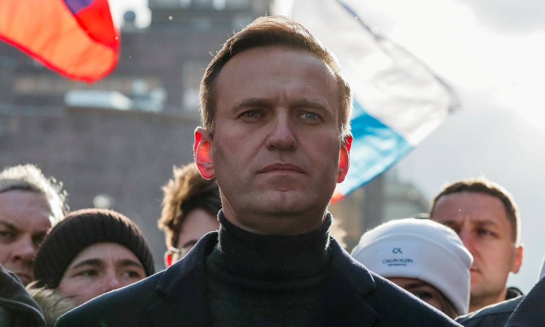 Alexei Navalny participa de protesto em Moscou Foto: Shamil Zhumatov / REUTERS/29-02-2020