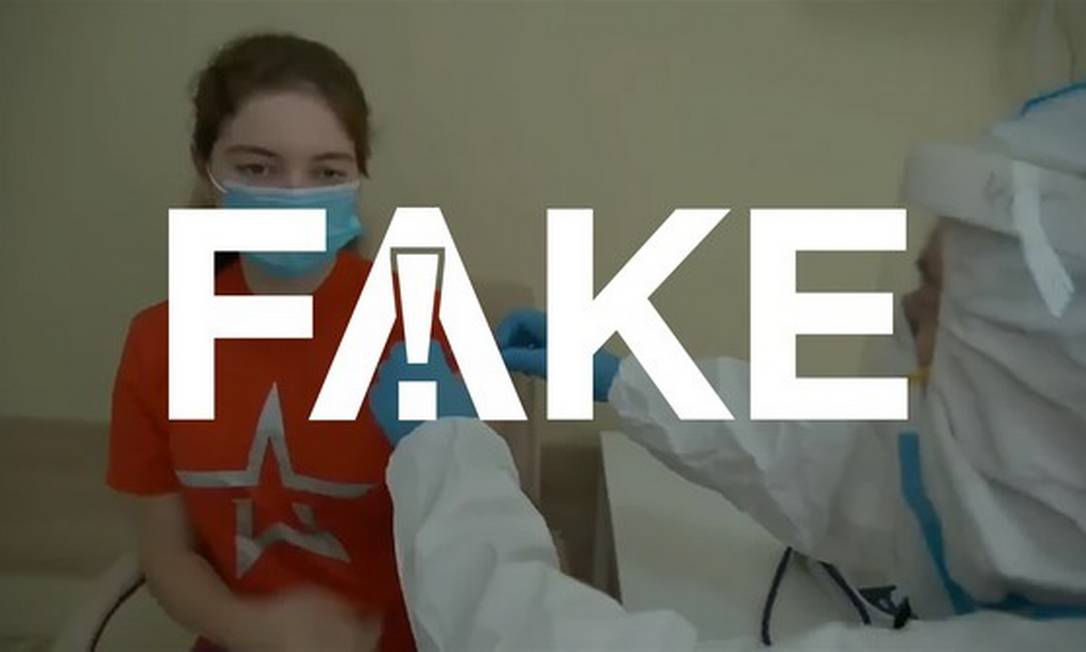 É #FAKE que filha de Putin morreu após tomar dose de vacina russa contra Covid-19 Foto: Reprodução