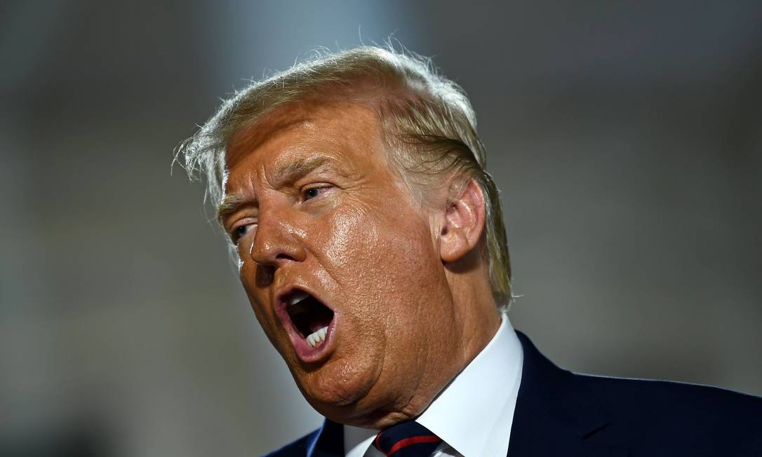 O presidente americano, Donald Trump Foto: BRENDAN SMIALOWSKI / AFP/27-08-2020