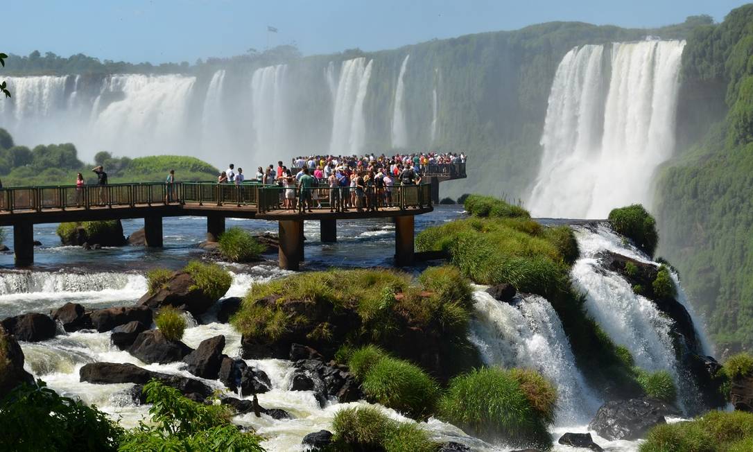 As cataratas do Parque Nacional do Iguaçu, no Paraná Foto: Divulgação
