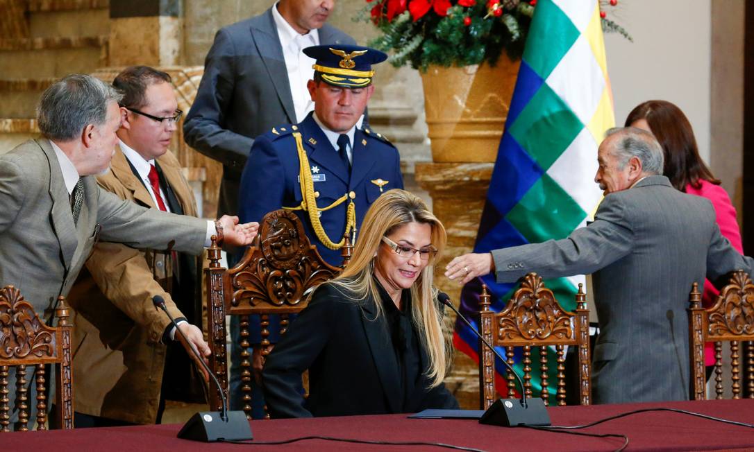 A presidente interina da Bolívia, Jeanine Áñez Foto: DAVID MERCADO / Reuters/30-12-2020