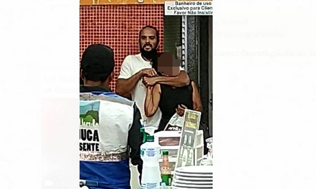 Man takes a woman hostage in a cafeteria in Tijuca, in the North Zone of Rio Photo: Playback / Social Networks