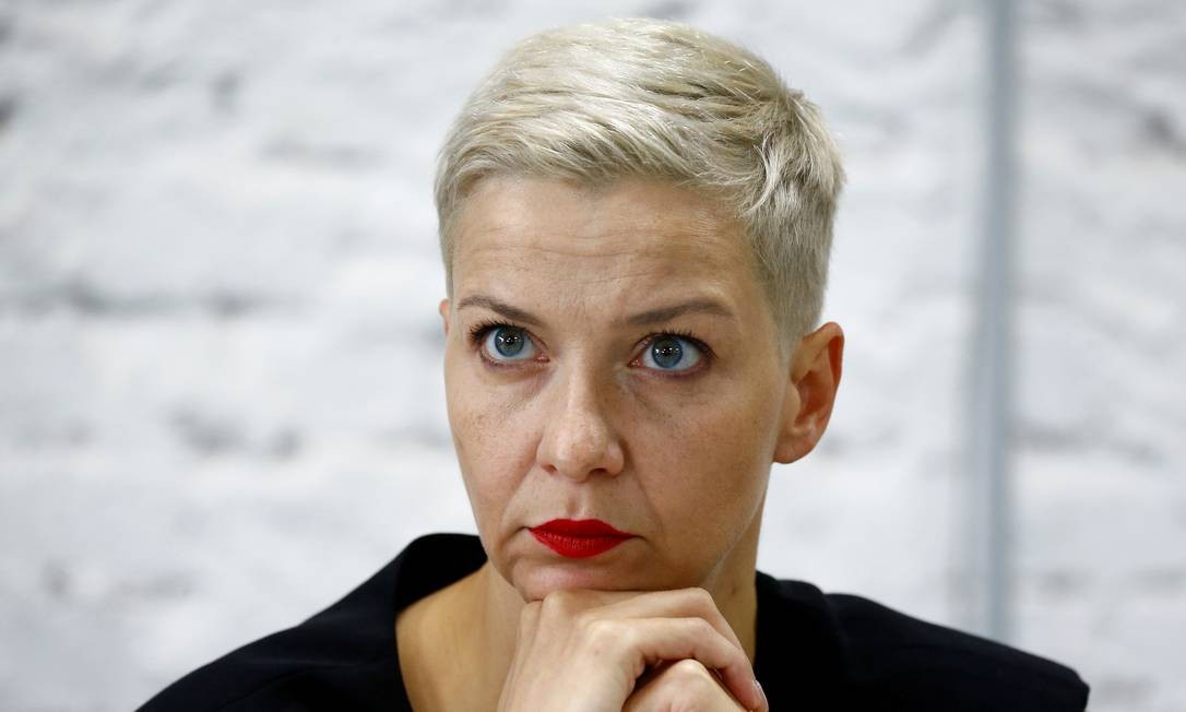 Maria Kolesnikova, uma das lideranças da oposição na Bielorrússia, teria sido "sequestrada" por homens mascarados Foto: Vasily Fedosenko / Reuters