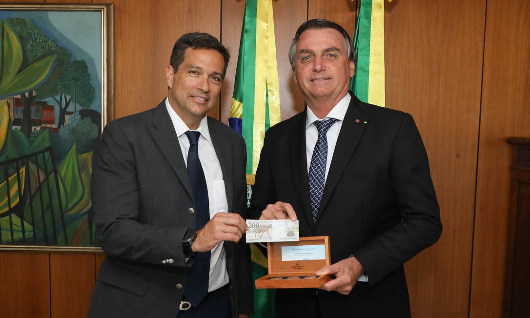 Presidente Jair Bolsonaro e Roberto Campos Neto, presidente do Banco Central Foto: Marcos Corrêa/PR