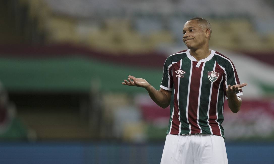 Wellington Silva voltou a ter chance no Fluminense com a queda de rendimento de Marcos Paulo Foto: Alexandre Cassiano