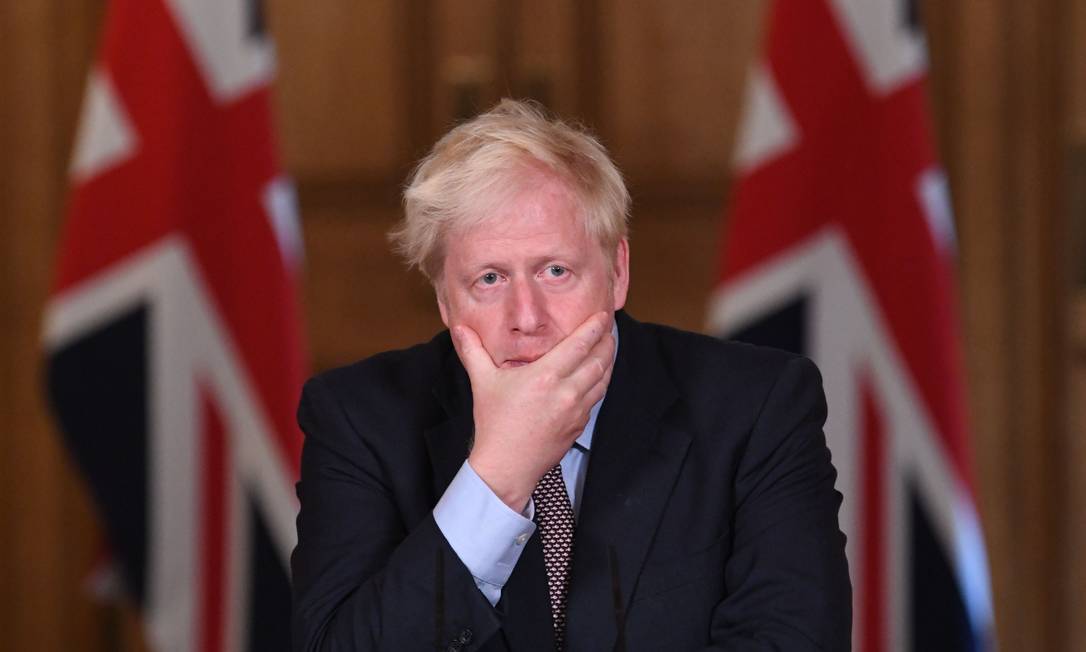O primeiro-ministro do Reino Unido, Boris Johnson Foto: Stefan Rousseau / AFP