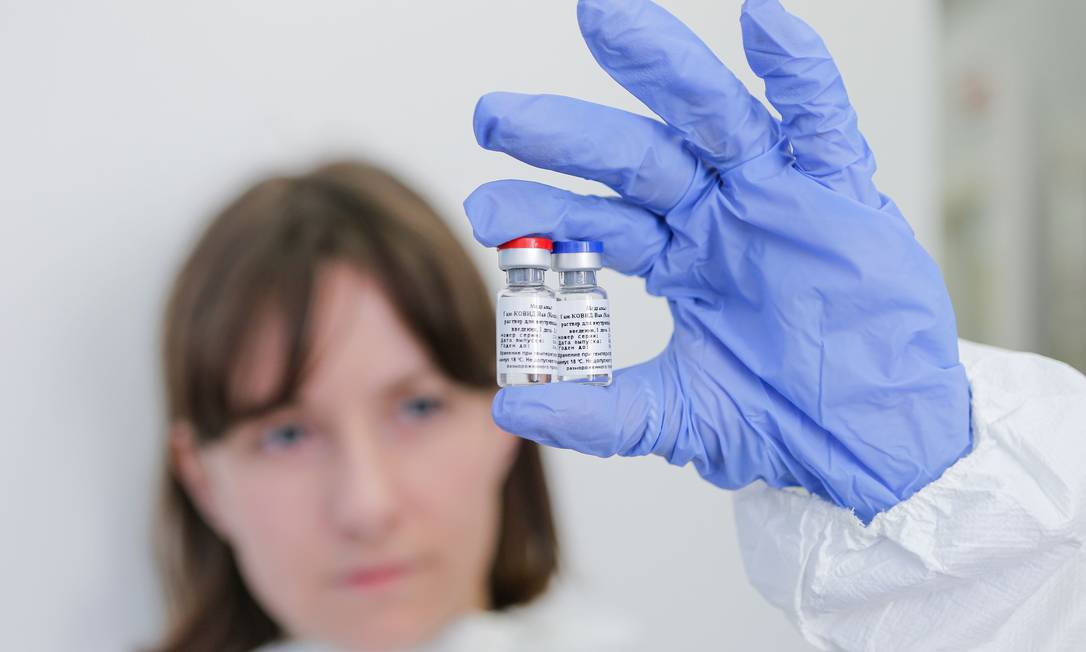 A candidata à vacina contra a Covid-19 desenvolvida pelo laboratório russo Gamaleya Foto: Russian Direct Investment Fund / AFP