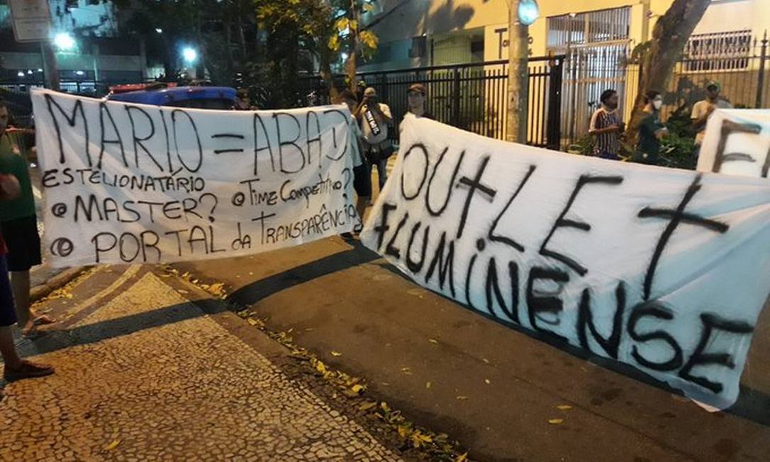 Protesto nas Laranjeiras Foto: Reprodução 