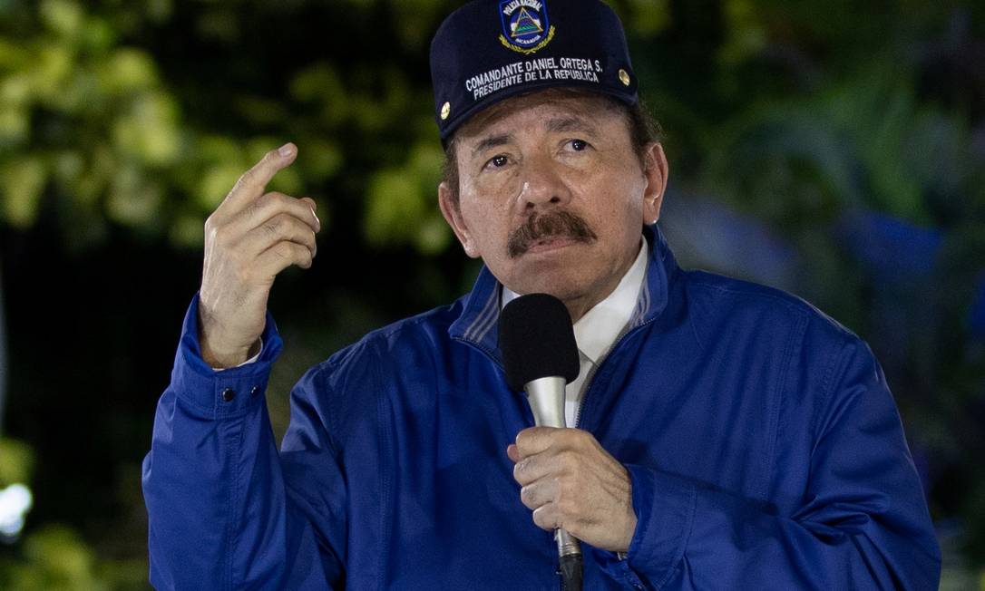 Presidente da Nicarágua Daniel Ortega Foto: Presidência da Nicarágua/ Cesar Perez / via REUTERS