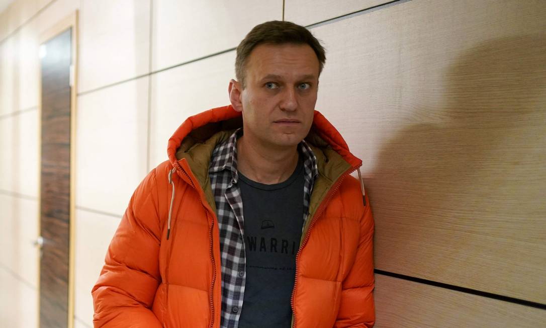 O líder oposicionista russo Alexei Navalny em foto de dezembro de 2019 Foto: DIMITAR DILKOFF / AFP