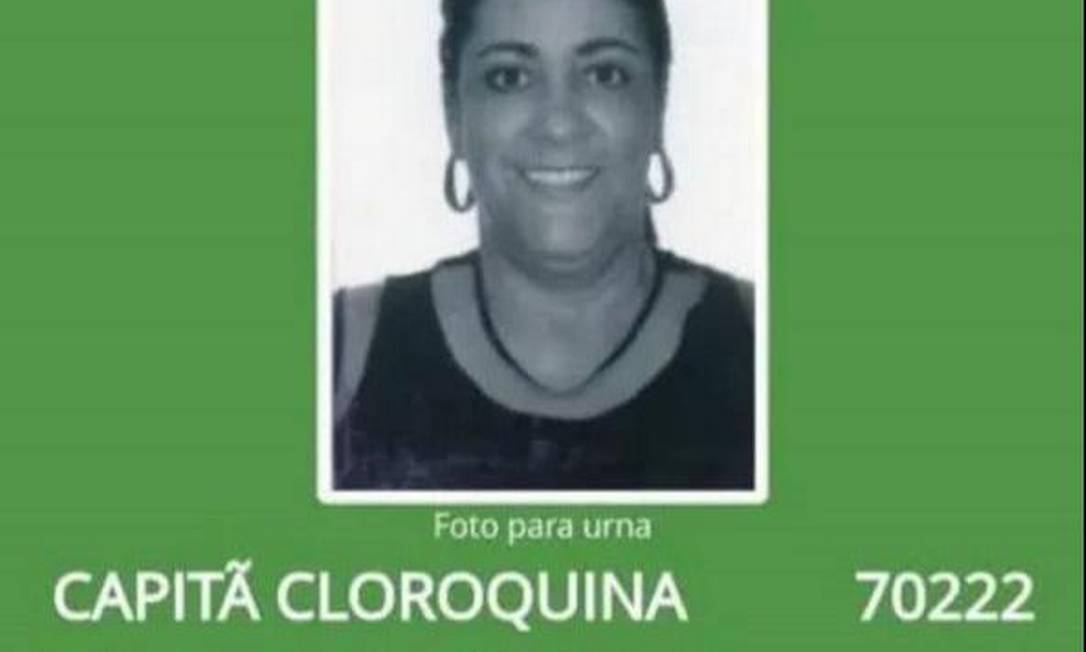 Capitã Cloroquina, candidata a vereadora no Rio de Janeiro Foto: Reprodução 