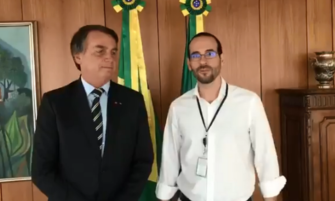 Arthur Weintraub e o presidente Jair Bolsonaro Foto: Reprodução/ Twitter
