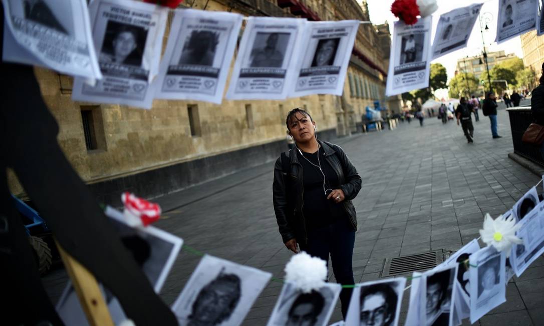 Guerra às drogas no México deixou deixou 38.891 corpos sem identificação e 73 mil desaparecidos (30-08-19) Foto: RODRIGO ARANGUA / AFP