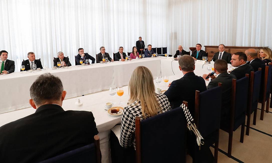 Bolsonaro promove café-da-manhã nesta quarta-feira com novos vice-líderes Foto: Alan Santos / PR