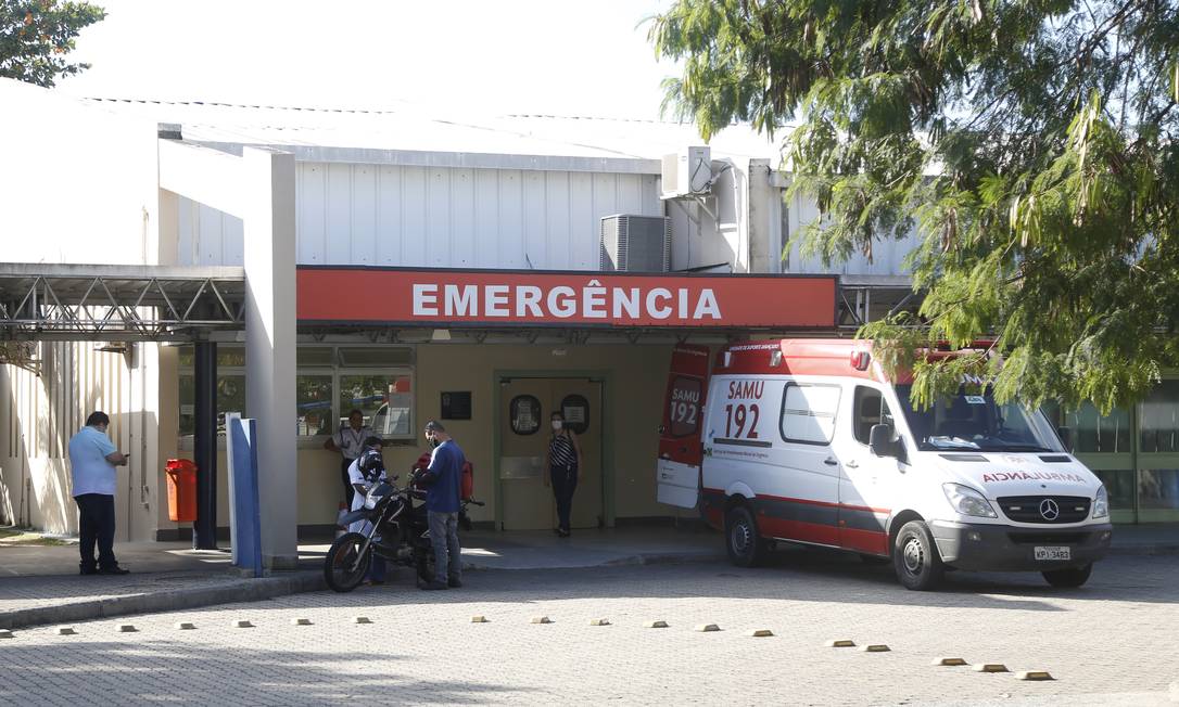 O Hospital Lourenço Jorge, onde houve um princípio de incêndio Foto: Fábio Rossi / Agência O Globo / 22-06-2020