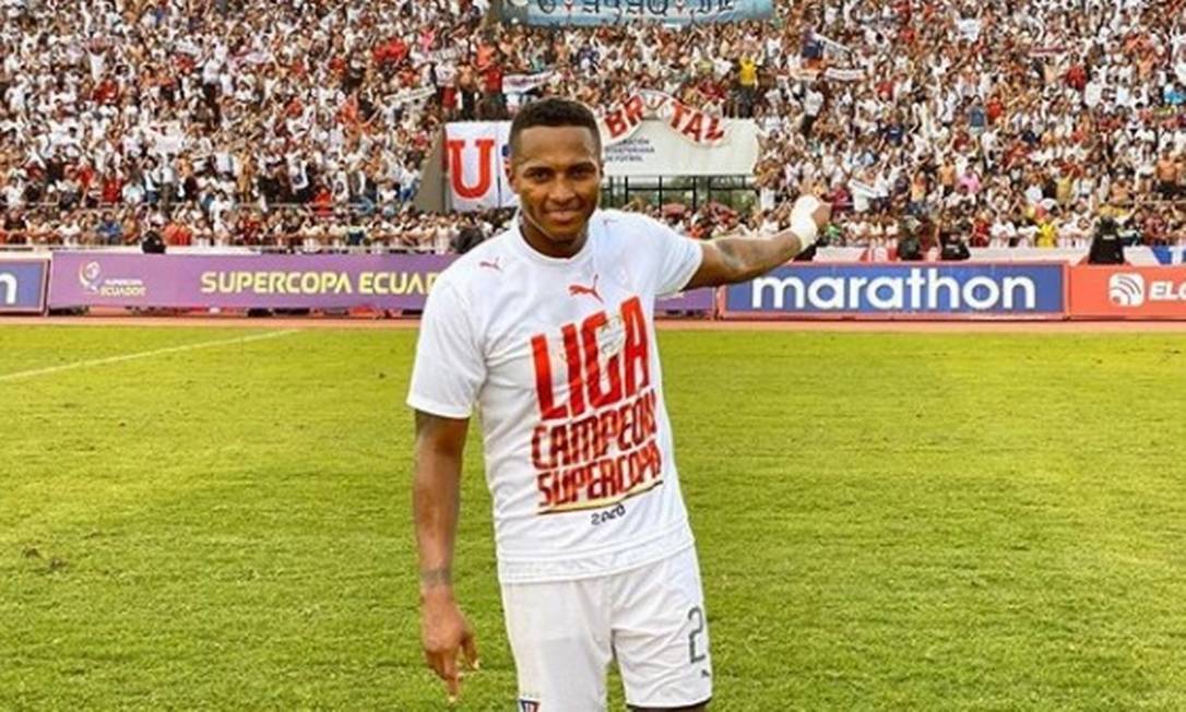 Valencia conquistou dois títulos pela LDU: a Copa do Equador e a Supercopa do Equador Foto: Divulgação