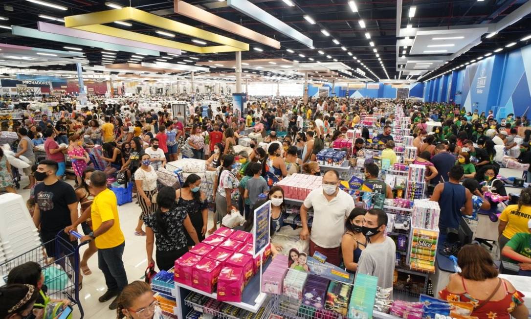 Inauguração de loja da Havan em Belém causa aglomeração Foto: Reprodução/Facebook