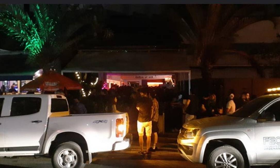 Blitz da Vigilância Sanitária fecha casa de festas na Barra Foto: Maurício Val / Divulgação Vigilância Sanitária