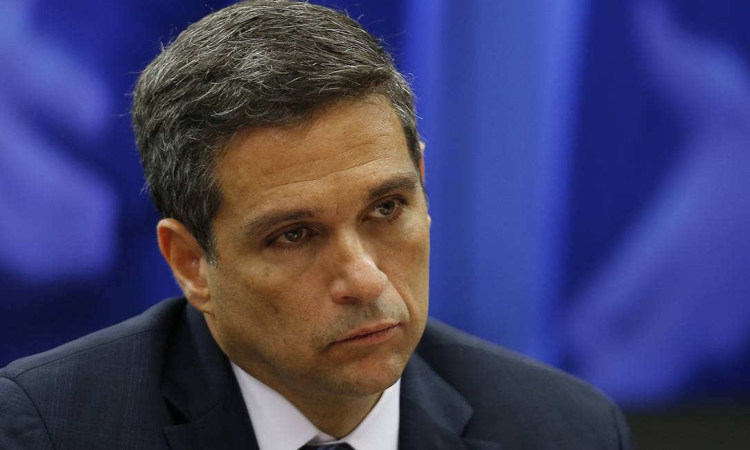 O presidente do Banco Central, Roberto Campos Neto, fala da situação fiscal do país Foto: Jorge William / Agência O Globo