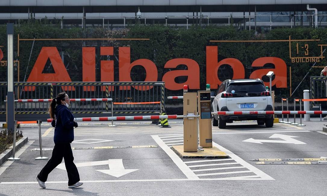 Alibaba: investimento na maior rede de hipermercados chinesa. Foto: NOEL CELIS / AFP