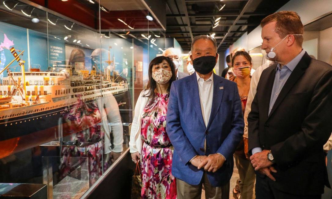 Candidate for mayor of São Paulo, Celso Russomanno (Republicans) visits the Museum of Japanese Immigration of Brazil, in the Liberdade neighborhood in the center of the city Photo: Playback / Social networks - 10/14/2020