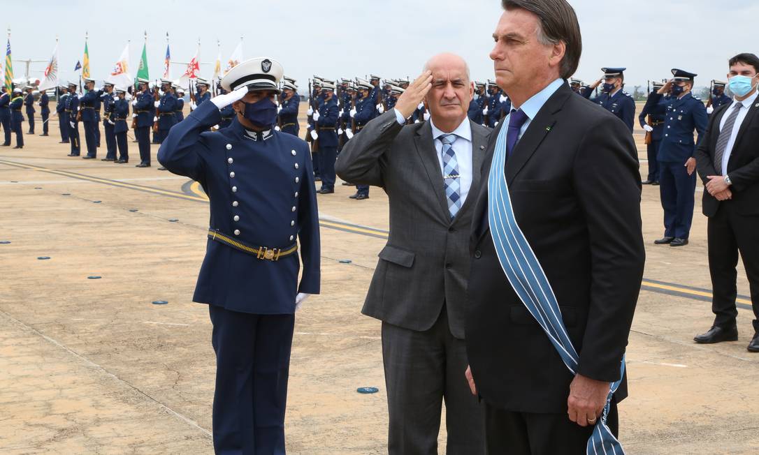 O presidente Jair Bolsonaro na comemoração do Dia do Aviador e da Força Aérea Brasileira. Foto: julio Nascimento/PR