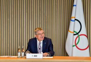 Thomas Bach escreveu artigo sobre os Jogos Olímpicos para o The Guardian Foto: CHRISTOPHE MORATAL / AFP