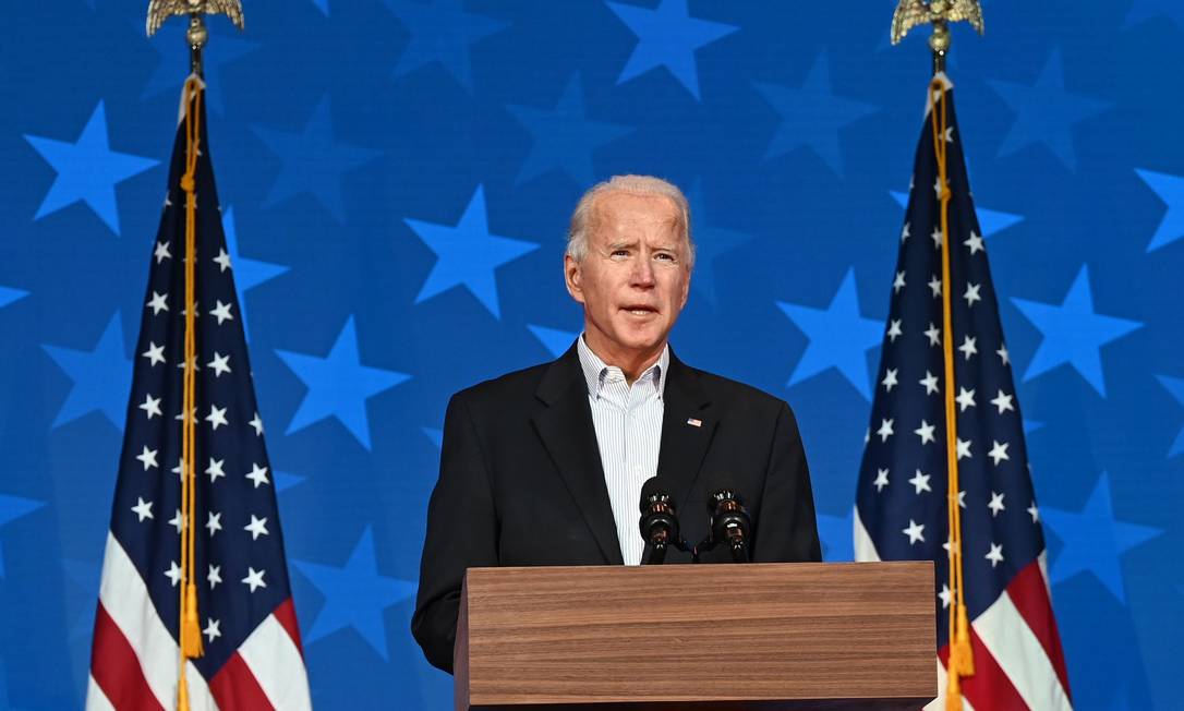 Candidato democrata à Presidência dos EUA, Joe Biden Foto: JIM WATSON / AFP