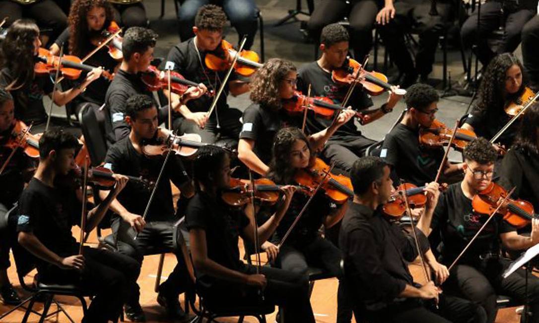 Programa Orquestra nas Escolas da Prefeitura do Rio Foto: Ascom SME