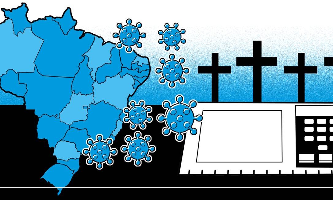 O Brasil já está na segunda onda da Covid-19? Foto: Ilustração Editoria de Arte