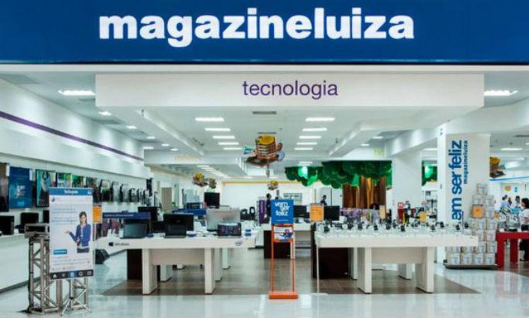 Loja do Magazine Luiza: ações da empresa estão entre as que mais se valorizam no ano Foto: Divulgação / Agência O Globo