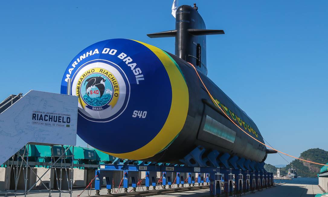 O Riachuelo, primeiro em teste do programa de submarinos convencionais, para o qual a Marinha comprou equipamentos de criptografia da Crypto AG Foto: Marcelo Régua/14-12-2018 / .