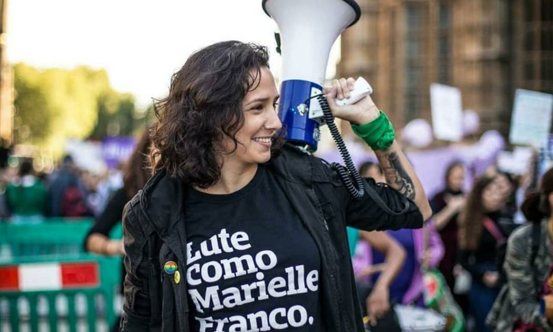 Monica Benicio, terceira candidata mais votada na capital fluminense Foto: Reprodução