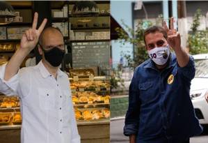 Bruno Covas (PSDB) and Guilherme Boulos (PSOL) compete for the São Paulo City Council Photo: Arquivo O GLOBO